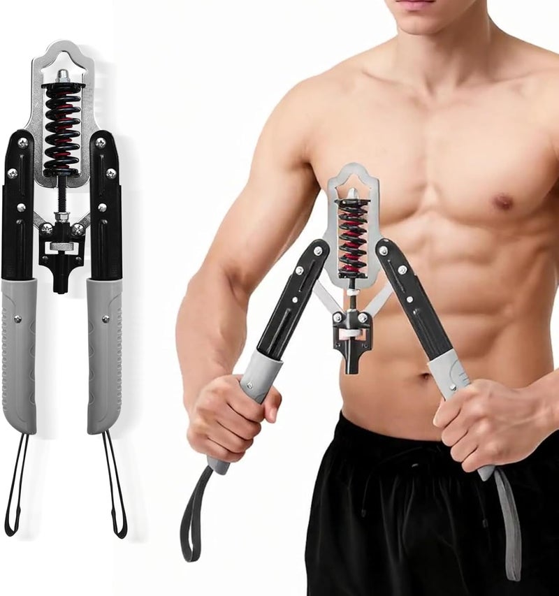DERACY Chest Workout Equipment, Adjustable Forearm Strengthener, Carbon Steel Twister Arm Trainer, Upper Body Strength Trainer for Home Gym - Image 1